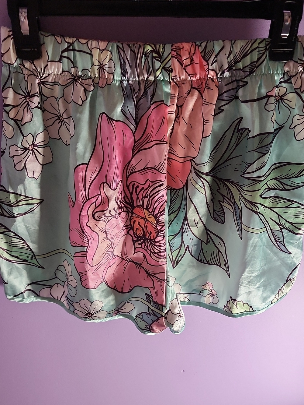 SHEIN Floral Sleep Shorts - Picture 2 of 3